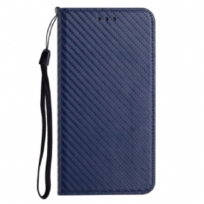 Folio-hoesje Voor Xiaomi Redmi Note 14 Pro 5g Koolstofvezel Met Riem