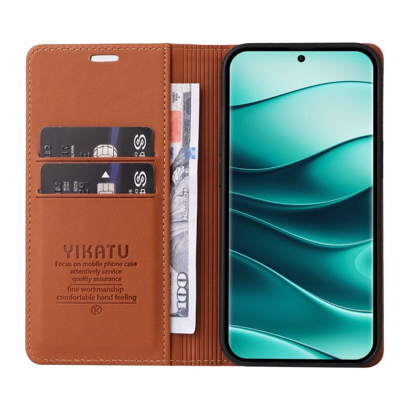 Folio-hoesje Voor Xiaomi Redmi Note 14 Pro 5g Yikatu Kunstleer