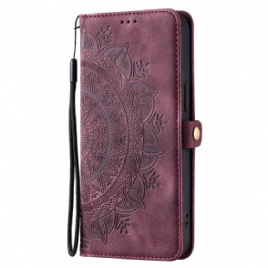 Folio-hoesje Xiaomi Redmi Note 14 Pro 5g Mandala Suède-effect