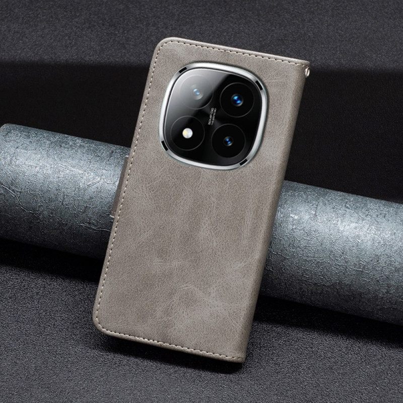 Folio-hoesje Xiaomi Redmi Note 14 Pro 5g Schuine Bandsluiting