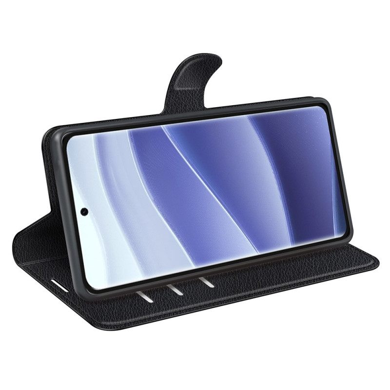 Folio-hoesje Xiaomi Redmi Note 14 Pro 5g Telefoonhoesje Klassiek Lychee Kunstleer