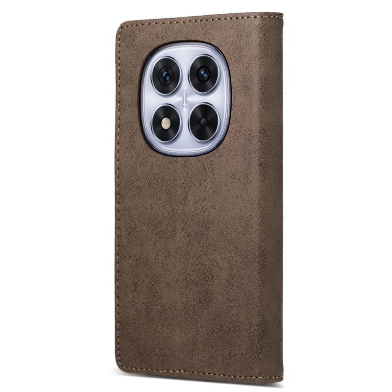 Folio-hoesje Xiaomi Redmi Note 14 Pro 5g Vintage Leer-effect Bescherming Hoesje