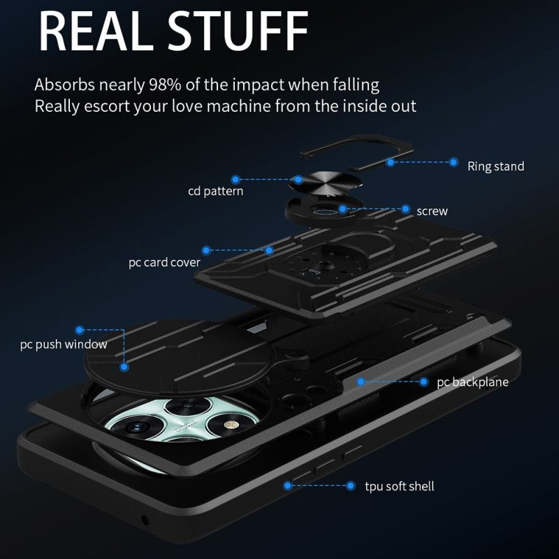 Hoesje Voor Xiaomi Redmi Note 14 Pro 5g Schuifbare Cameracover En Standaard