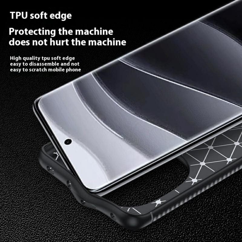 Hoesje Xiaomi Redmi Note 14 Pro 5g Klassieke Koolstofvezel