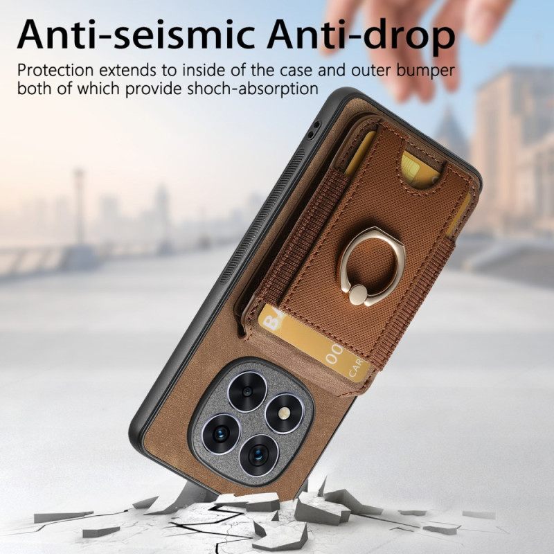 Hoesje Xiaomi Redmi Note 14 Pro 5g Magnetische Kaarthouder Met Verticale Klep