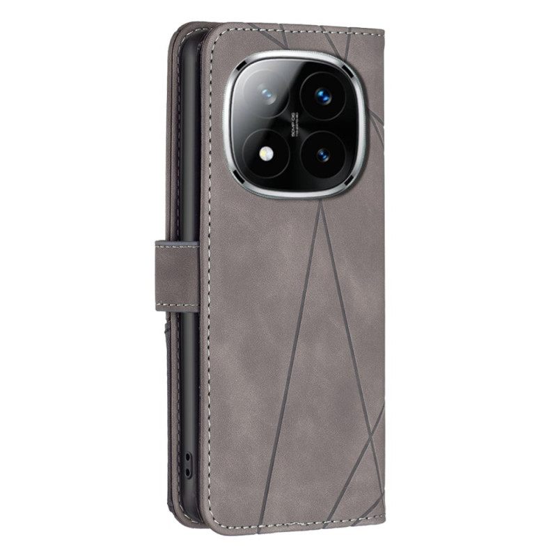 Leren Hoesje Voor Xiaomi Redmi Note 14 Pro 5g Binfen Color Geometrisch