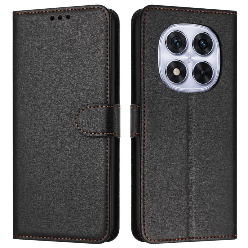 Leren Hoesje Voor Xiaomi Redmi Note 14 Pro 5g Kunstleereffect