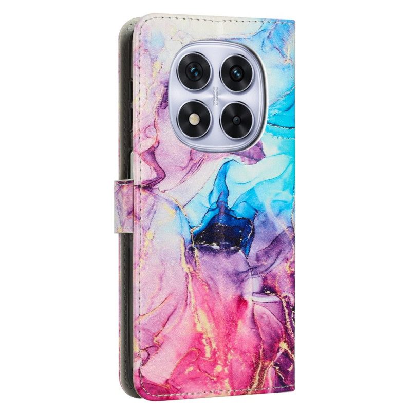 Leren Hoesje Voor Xiaomi Redmi Note 14 Pro 5g Marmer