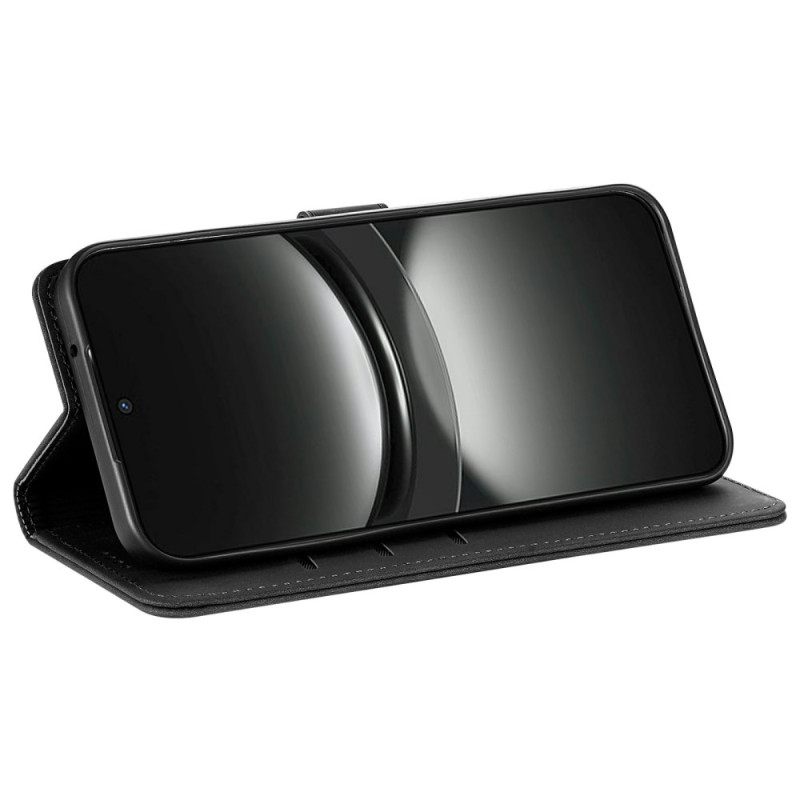 Leren Hoesje Xiaomi Redmi Note 14 Pro 5g Azns Suède-effect Bescherming Hoesje