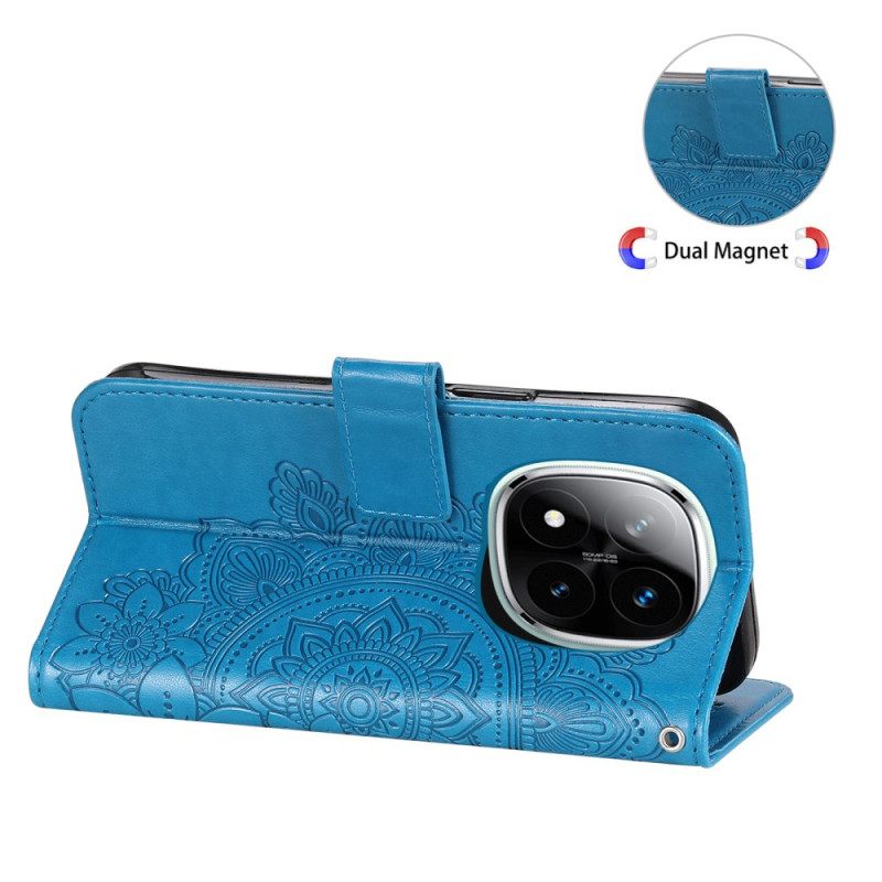 Leren Hoesje Xiaomi Redmi Note 14 Pro 5g Mandala-print Bescherming Hoesje