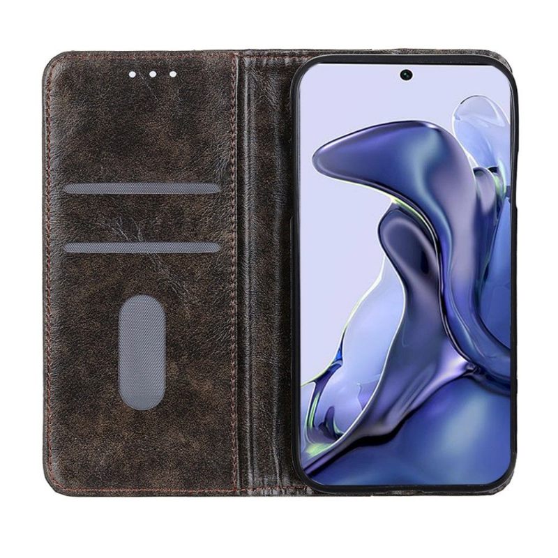 Cover voor Xiaomi 11T / 11T Pro Simon Kunstleer Klinknagels