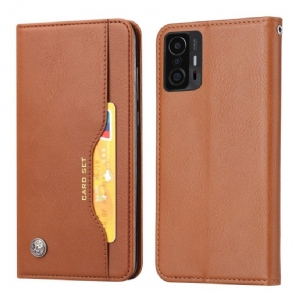 Flip Case voor Xiaomi 11T / 11T Pro Stand Case Leder Effect
