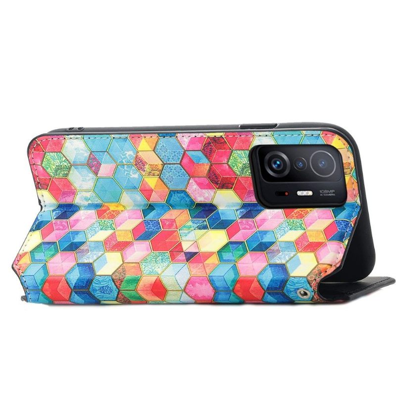 Folio-hoesje voor Xiaomi 11T / 11T Pro 3d-kubus