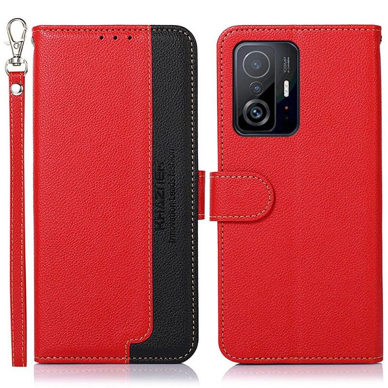 Folio-hoesje voor Xiaomi 11T / 11T Pro Khazneh Zichtbare Naden