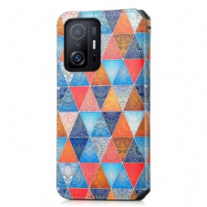 Folio-hoesje voor Xiaomi 11T / 11T Pro Mandala Caleidoscoop