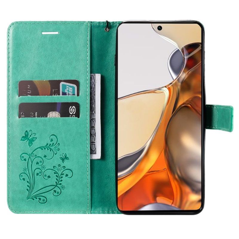Folio-hoesje voor Xiaomi 11T / 11T Pro Ondersteuningsfunctie Vlinders