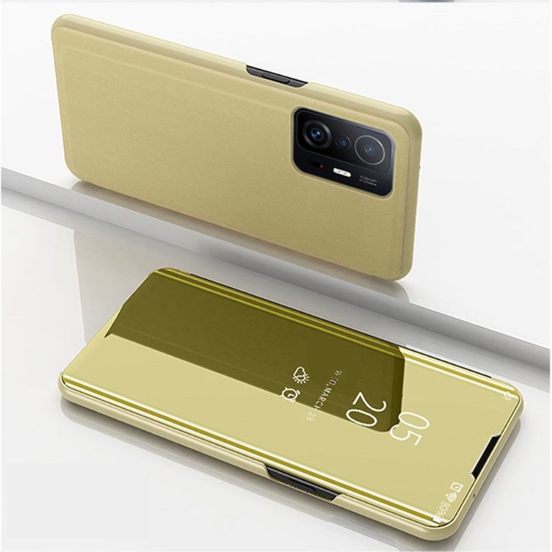Hoesje voor Xiaomi 11T / 11T Pro Folio-hoesje Spiegeleffect