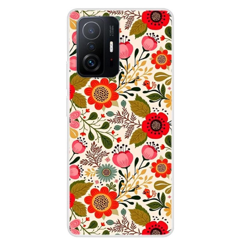 Hoesje voor Xiaomi 11T / 11T Pro Kleurrijke Bloemen