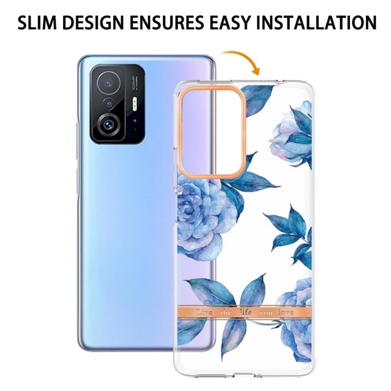 Hoesje voor Xiaomi 11T / 11T Pro Pioenblauw