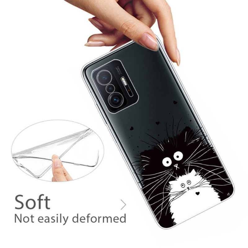 Hoesje voor Xiaomi 11T / 11T Pro Zwart-witte Katten