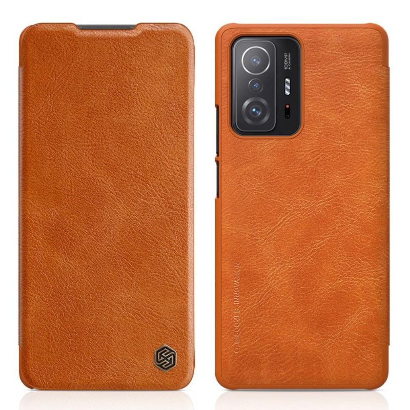 Leren Hoesje voor Xiaomi 11T / 11T Pro Bescherming Qin-serie Leereffect