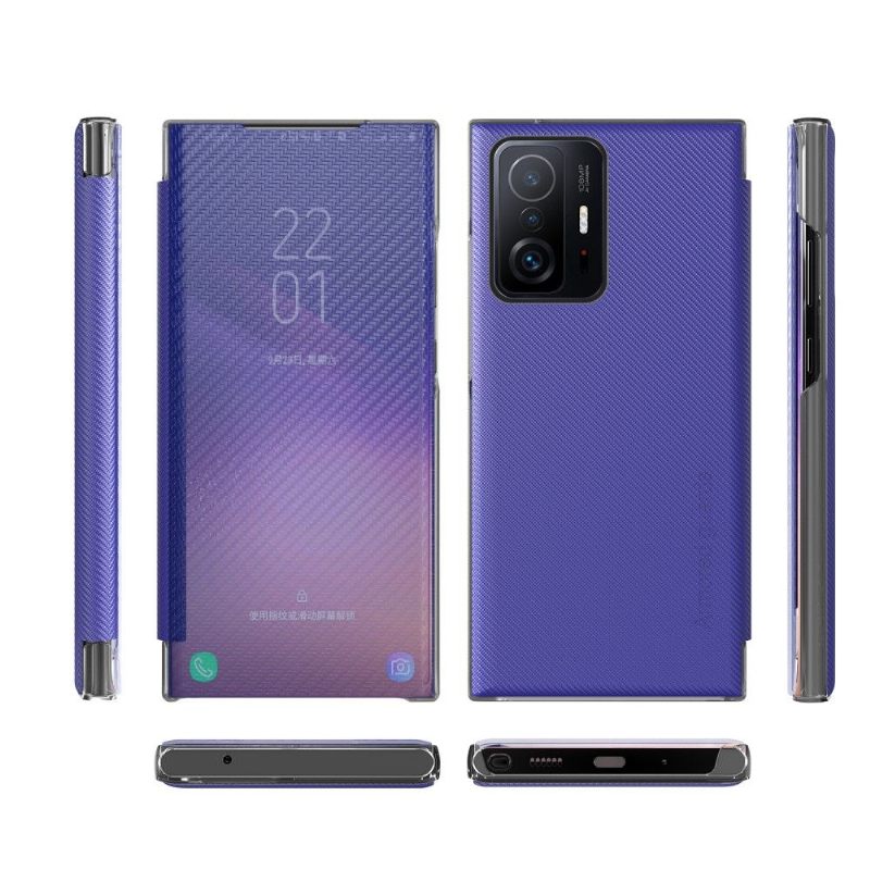 Telefoonhoesje voor Xiaomi 11T / 11T Pro Folio-hoesje Koolstofvezel