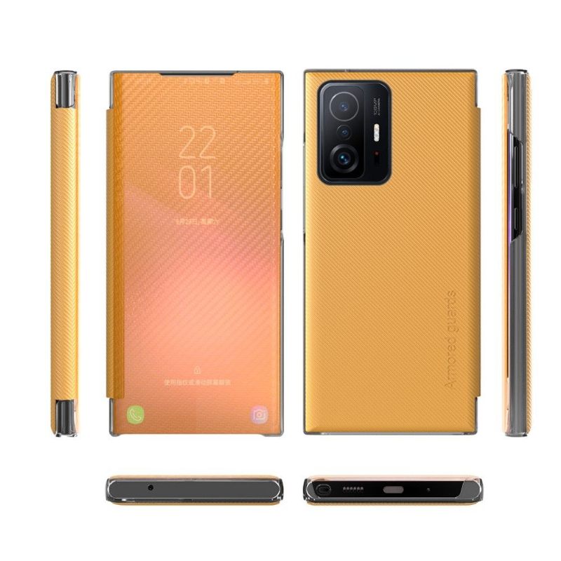 Telefoonhoesje voor Xiaomi 11T / 11T Pro Folio-hoesje Koolstofvezel