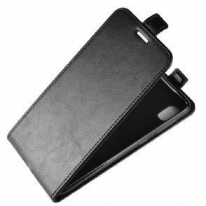 Cover voor Samsung Galaxy A10 Anti-fall Folio-hoesje Verticaal Kunstleer