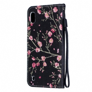 Folio-hoesje voor Samsung Galaxy A10 Anti-fall Japanse Abrikoos