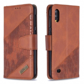 Folio-hoesje voor Samsung Galaxy A10 Leereffect In Krokodillenlook