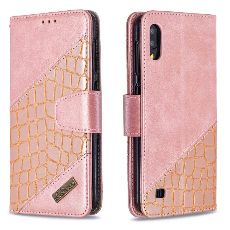 Folio-hoesje voor Samsung Galaxy A10 Leereffect In Krokodillenlook