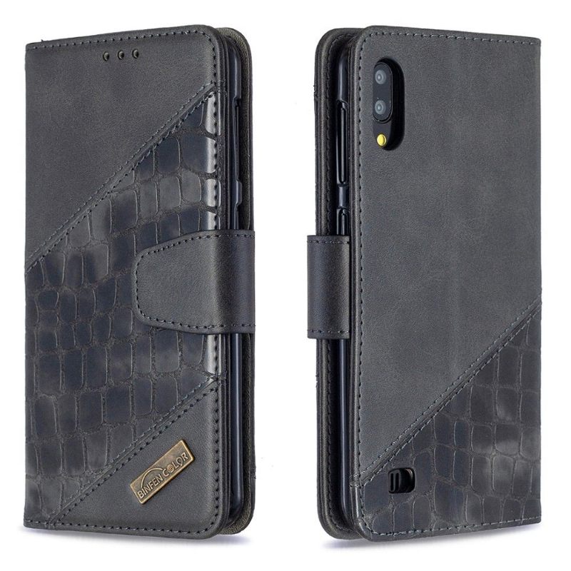 Folio-hoesje voor Samsung Galaxy A10 Leereffect In Krokodillenlook