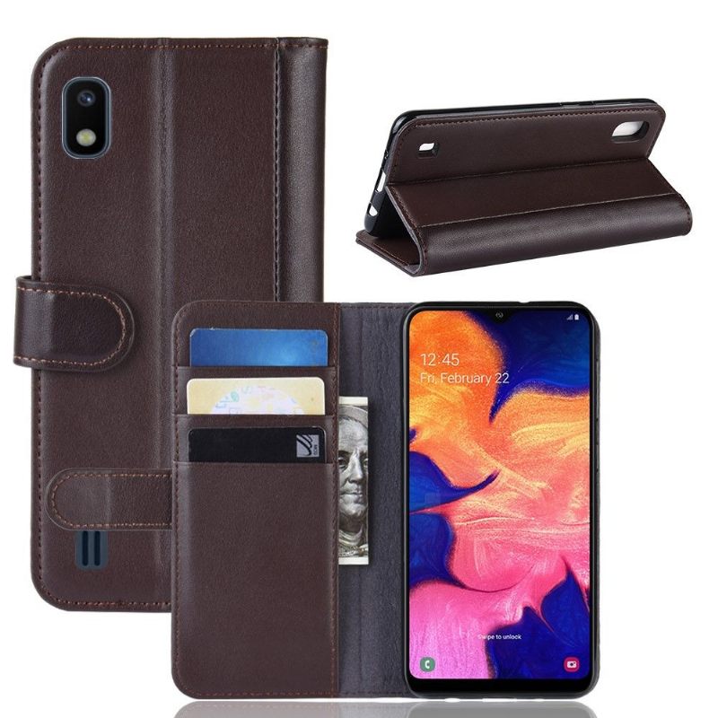 Folio-hoesje voor Samsung Galaxy A10 Premium Leer