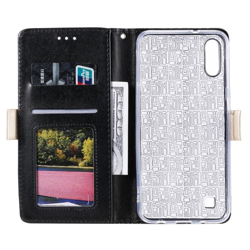 Folio-hoesje voor Samsung Galaxy A10 Romantiek Kant Met Riem