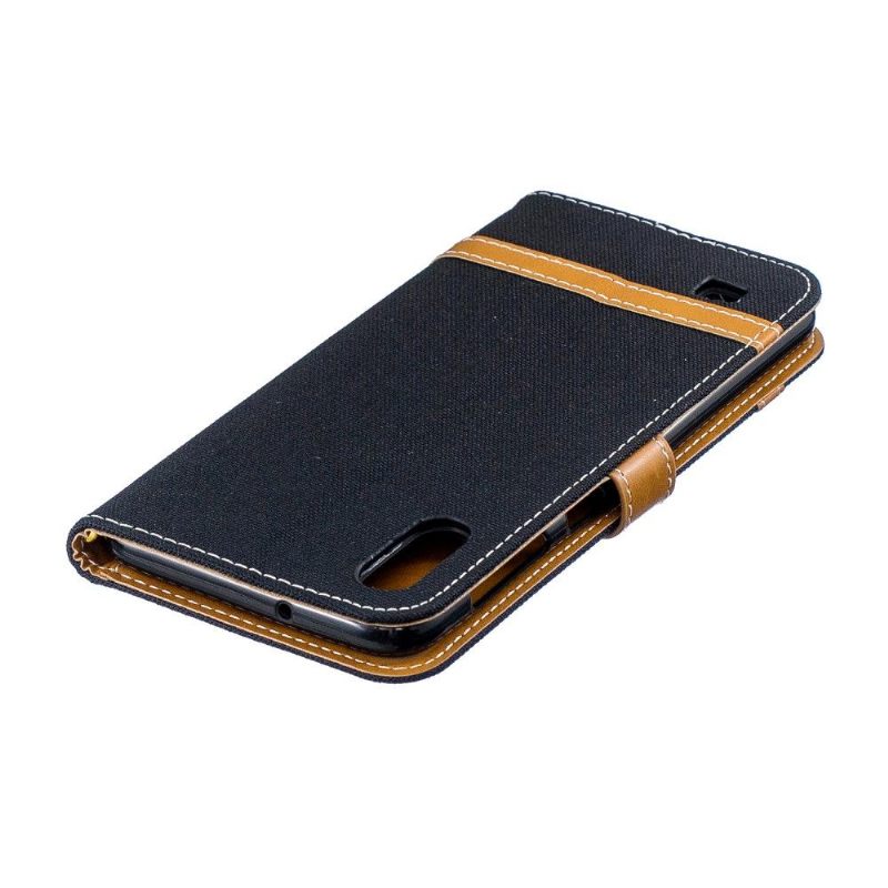 Folio-hoesje voor Samsung Galaxy A10 Stoffen Hoes Voor Kaarthouder