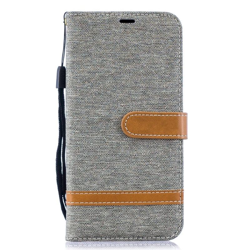 Folio-hoesje voor Samsung Galaxy A10 Stoffen Hoes Voor Kaarthouder