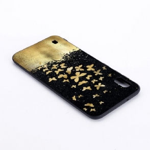 Hoesje voor Samsung Galaxy A10 Gouden Vlinders