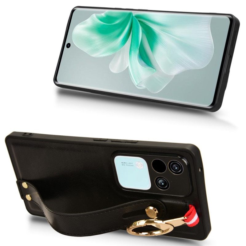 Case Hoesje Vivo V30 5g Telefoonhoesje Handmatige Band En Ring