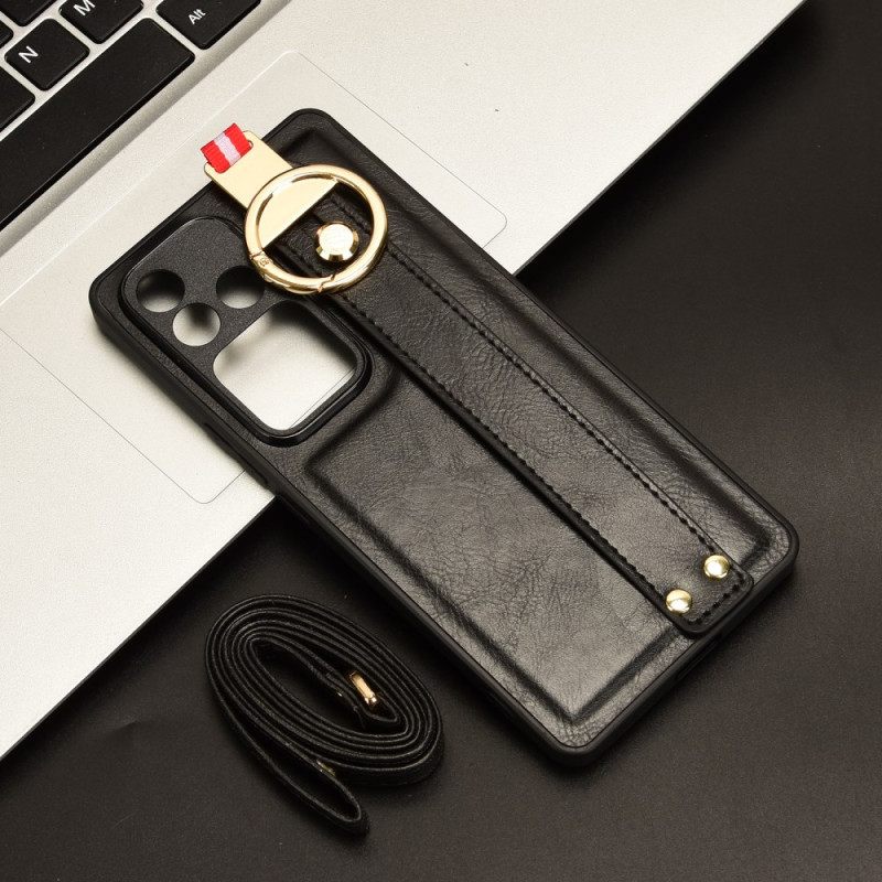 Case Hoesje Vivo V30 5g Telefoonhoesje Handmatige Band En Ring