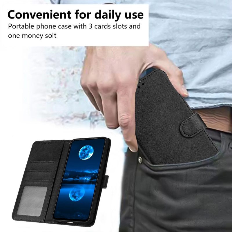 Leren Hoesje Voor Vivo V30 5g Lederlook Met Band