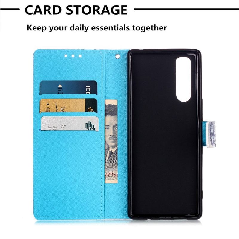 Flip Case voor Sony Xperia 5 Calavera-patroon