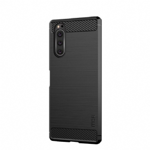 Hoesje voor Sony Xperia 5 Geborsteld Effect Mofi