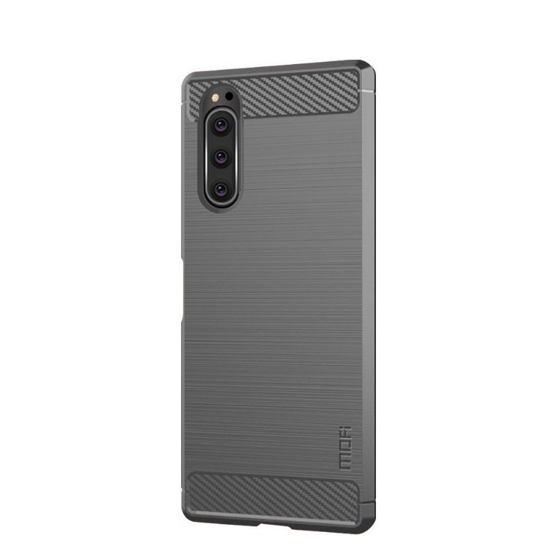 Hoesje voor Sony Xperia 5 Geborsteld Effect Mofi