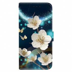 Bescherming Hoesje Poco C71 Magnoliapatroon