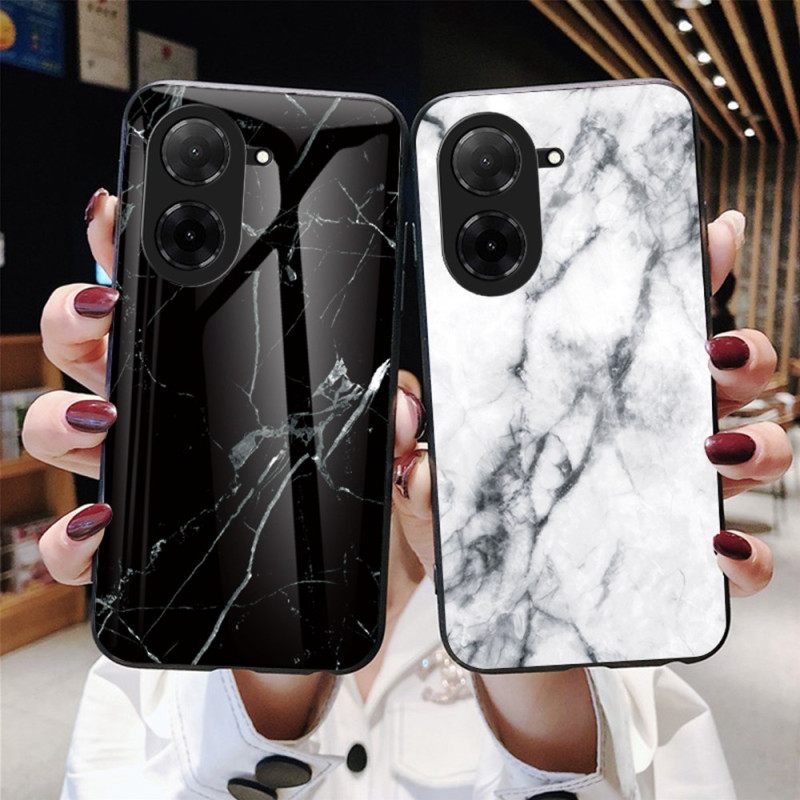 Case Hoesje Poco C71 Telefoonhoesje Marmer Gehard Glas