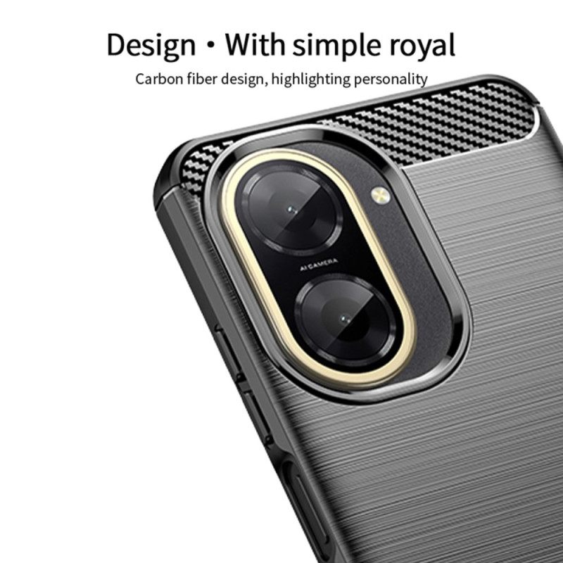 Cover Hoesje Poco C71 Telefoonhoesje Geborsteld Koolstofvezel