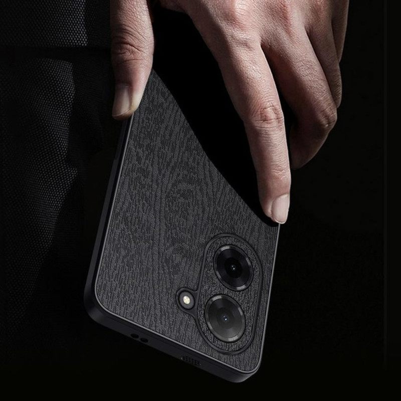 Cover Hoesje Poco C71 Telefoonhoesje Houtnerf