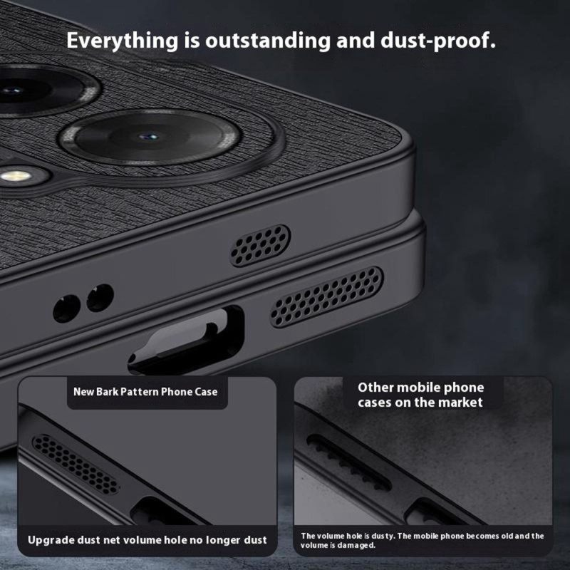 Cover Hoesje Poco C71 Telefoonhoesje Houtnerf