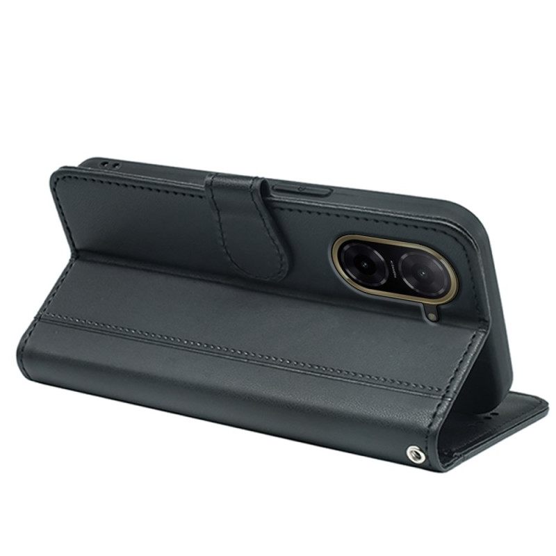 Flip Case Leren Poco C71 Bies En Band