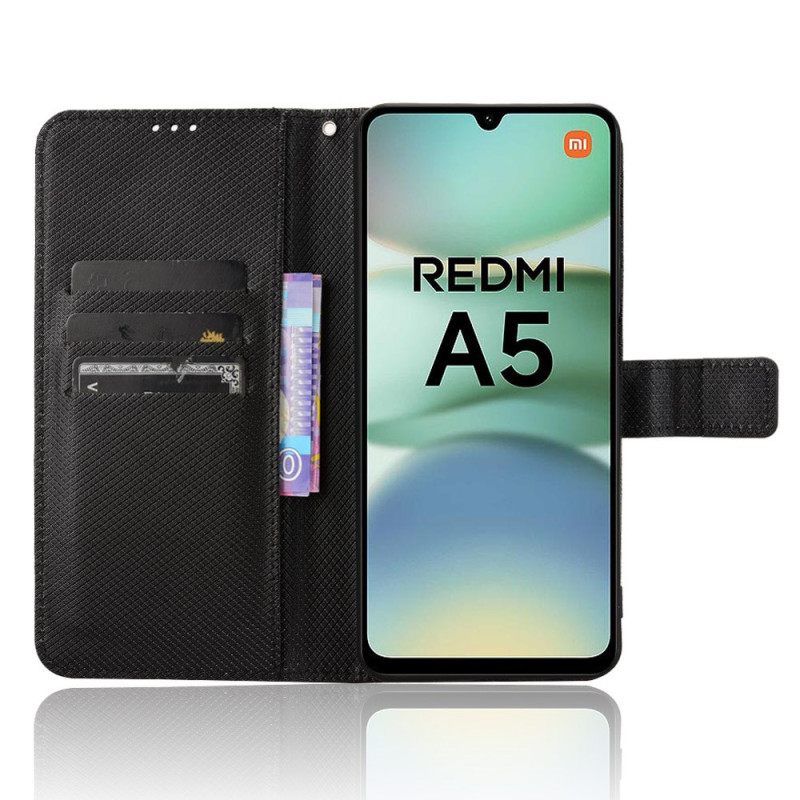 Folio-hoesje Poco C71 Gestippelde Riem